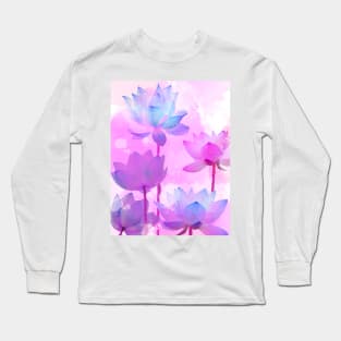 Lotus flower pattern Long Sleeve T-Shirt